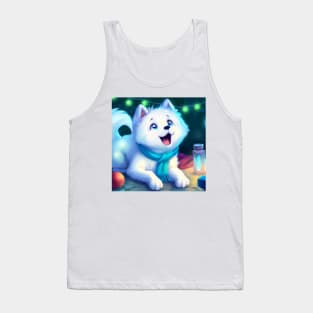 Cute Samoyed Drawing Tank Top